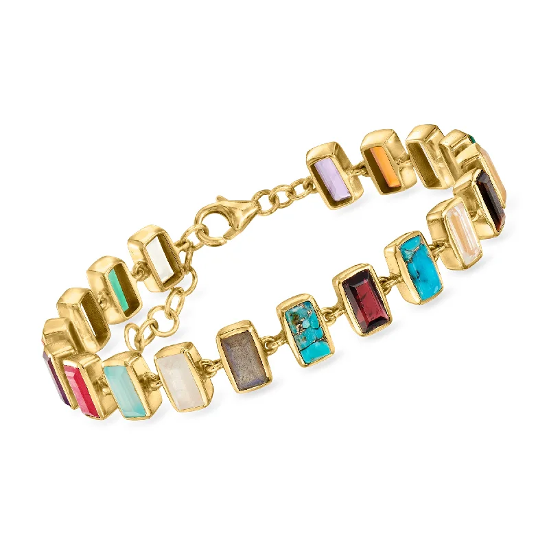 Limited-Stock Jewelry Clearance – Grab Your Favorites Now Ross-Simons Multi-Gemstone Bracelet in 18kt Gold Over Sterling Limited-Stock Jewelry Clearance – Grab Your Favorites Now Ross-Simons Multi-Gemstone Bracelet in 18kt Gold Over Sterling