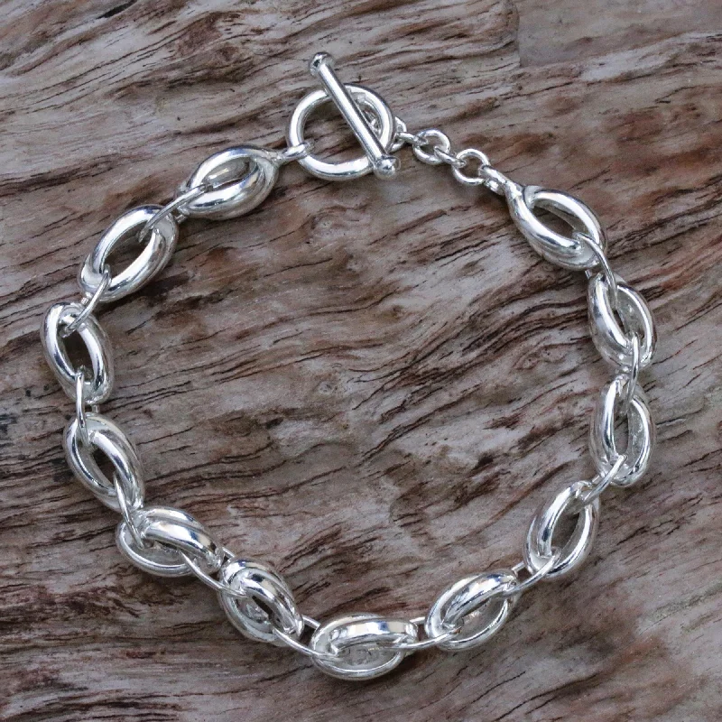 Seasonal Jewelry Clearance – Best Styles At The Lowest Prices Shining Novas Sterling Silver Men's Link Bracelet from Indonesia Seasonal Jewelry Clearance – Best Styles At The Lowest Prices Shining Novas Sterling Silver Men's Link Bracelet from Indonesia