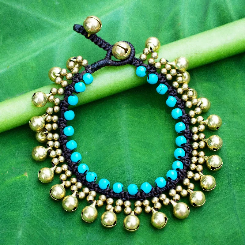 Affordable Luxury Jewelry – Style At A Great Price Summer Bells Handcrafted Turquoise Blue Calcite and Brass Bracelet Affordable Luxury Jewelry – Style At A Great Price Summer Bells Handcrafted Turquoise Blue Calcite and Brass Bracelet