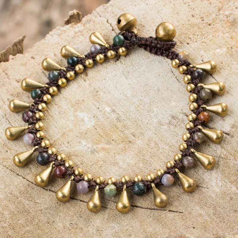 Don't Miss Out On Jaw-Dropping Jewelry Discounts Summer's Charm Colorful Jasper and Brass Bracelet from Thailand Don't Miss Out On Jaw-Dropping Jewelry Discounts Summer's Charm Colorful Jasper and Brass Bracelet from Thailand