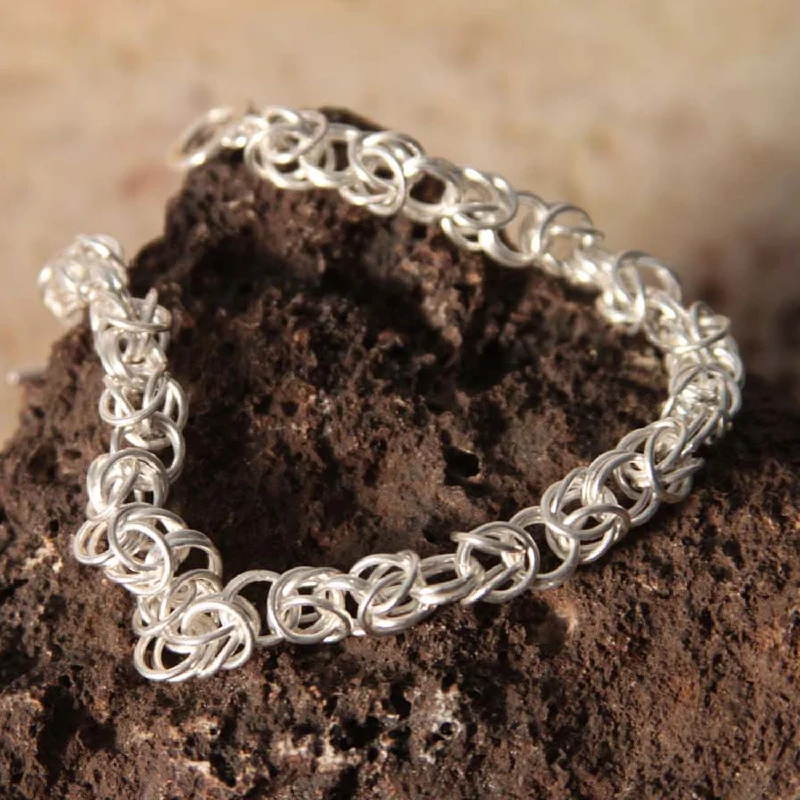 Luxury Handcrafted Jewelry For Elegant Looks Sweet Union Sterling Silver Bracelet