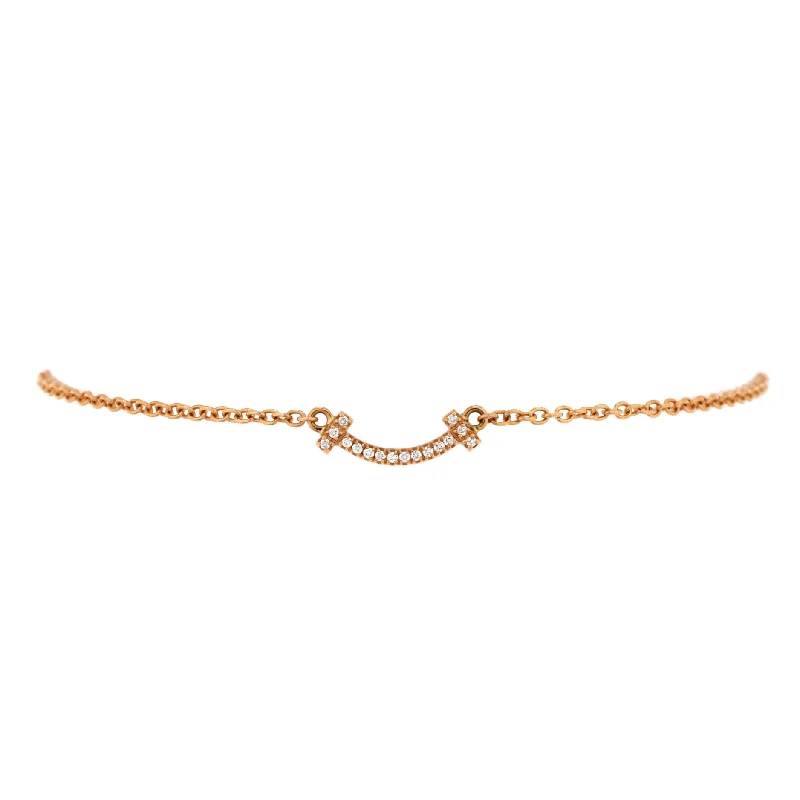 Jewelry Flash Sale – Stylish Designs At Unbeatable Rates T Smile Chain Bracelet 18K Rose Gold with Diamonds Mini Jewelry Flash Sale – Stylish Designs At Unbeatable Rates T Smile Chain Bracelet 18K Rose Gold with Diamonds Mini