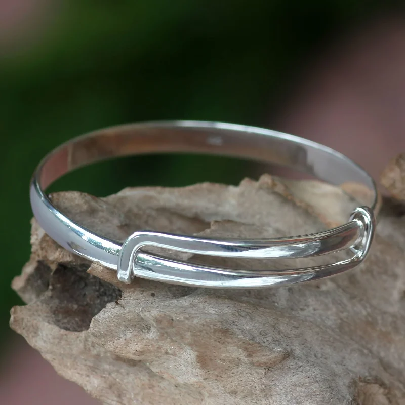 Discounted Jewelry For A Glamorous Look Tender Embrace Balinese Handcrafted Sterling Silver Bangle Bracelet Discounted Jewelry For A Glamorous Look Tender Embrace Balinese Handcrafted Sterling Silver Bangle Bracelet