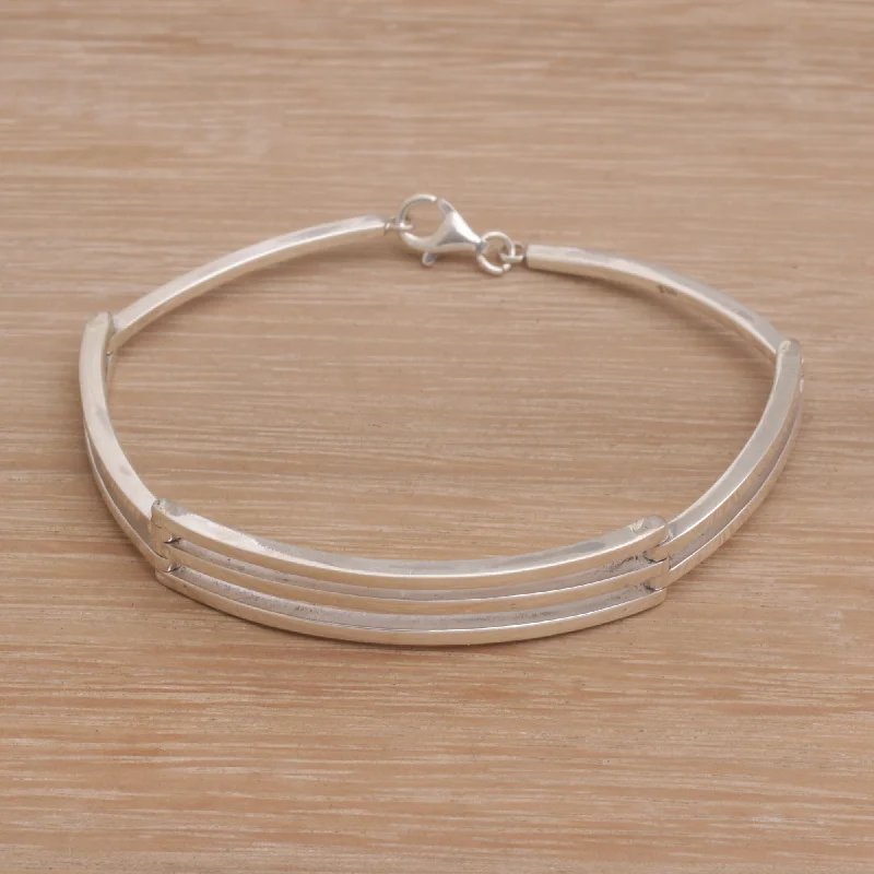 Your Dream Jewelry At Dream Prices Ternion Men's Handmade Sterling Silver Bracelet from Bali Your Dream Jewelry At Dream Prices Ternion Men's Handmade Sterling Silver Bracelet from Bali