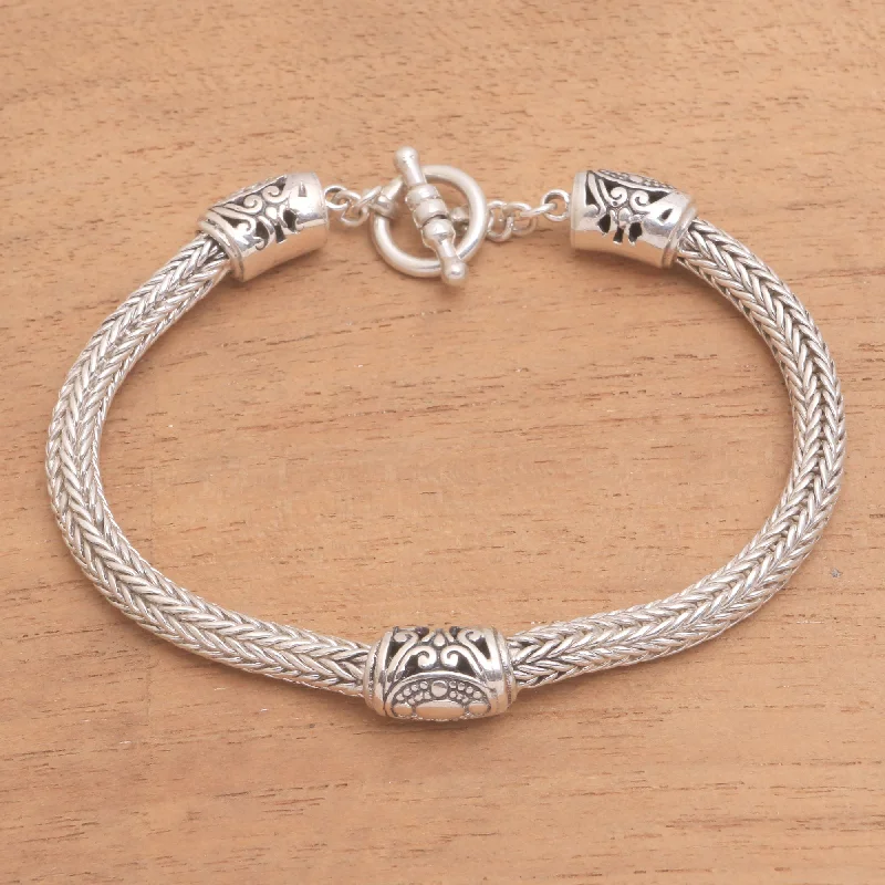 Shop Modern Jewelry Collections With Exclusive Discounts Three Siblings Artisan Crafted Sterling Silver Pendant Bracelet from Bali Shop Modern Jewelry Collections With Exclusive Discounts Three Siblings Artisan Crafted Sterling Silver Pendant Bracelet from Bali
