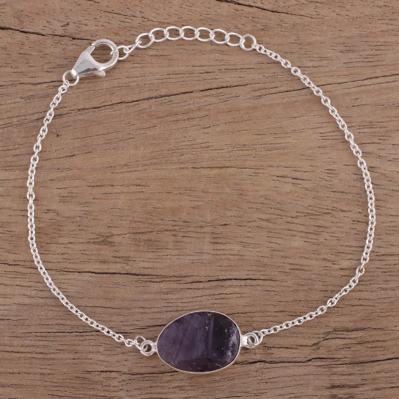 Flash Sale On Elegant Jewelry – Don't Miss Out Trendy Egg Amethyst and Sterling Silver Pendant Bracelet from India Flash Sale On Elegant Jewelry – Don't Miss Out Trendy Egg Amethyst and Sterling Silver Pendant Bracelet from India