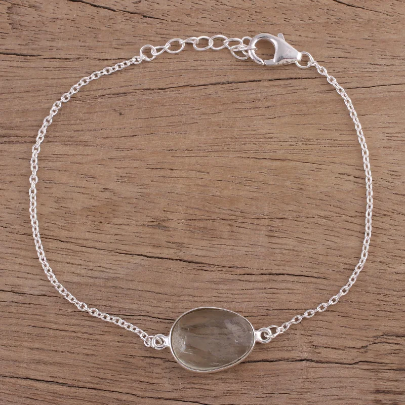 Exclusive Online Jewelry Sale – Don't Wait Trendy Egg Prasiolite and Sterling Silver Pendant Bracelet from India Exclusive Online Jewelry Sale – Don't Wait Trendy Egg Prasiolite and Sterling Silver Pendant Bracelet from India