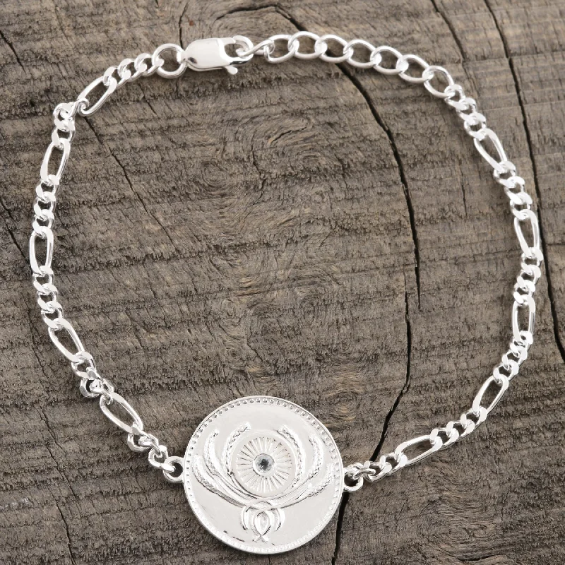 Sparkle More For Less – Jewelry Sale Happening Now Uniting People Indian Sterling Silver and Blue Topaz Unity Bracelet Sparkle More For Less – Jewelry Sale Happening Now Uniting People Indian Sterling Silver and Blue Topaz Unity Bracelet