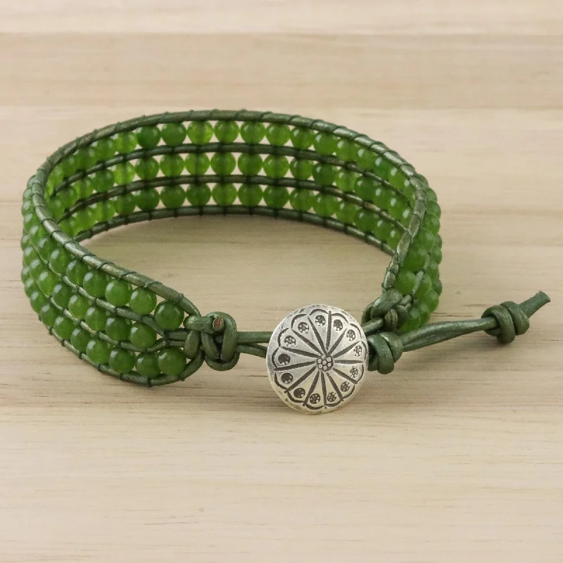 Stunning Jewelry Pieces At The Lowest Prices Ever Verdant Field Green Quartz and Karen Silver Button Wristband Bracelet Stunning Jewelry Pieces At The Lowest Prices Ever Verdant Field Green Quartz and Karen Silver Button Wristband Bracelet