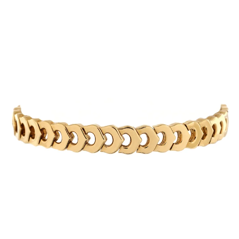 Special Deals On Handcrafted And Designer Jewelry Vintage C de Cartier Link Bracelet 18K Yellow Gold Special Deals On Handcrafted And Designer Jewelry Vintage C de Cartier Link Bracelet 18K Yellow Gold