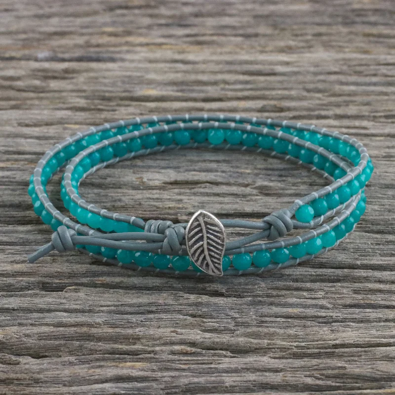 Elegant Necklaces And Bracelets At Limited-Time Offers Window Glass Aqua Blue Quartz and Karen Silver Beaded Wrap Bracelet Elegant Necklaces And Bracelets At Limited-Time Offers Window Glass Aqua Blue Quartz and Karen Silver Beaded Wrap Bracelet