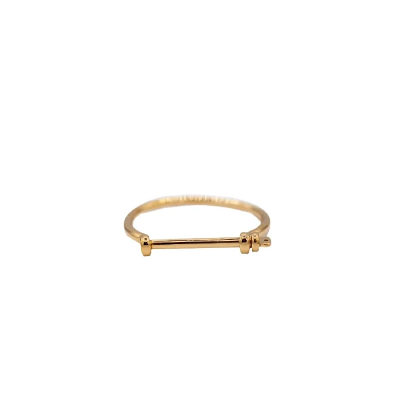 Shop Dazzling Jewelry At The Best Prices Women's The Hook Bracelet In Gold