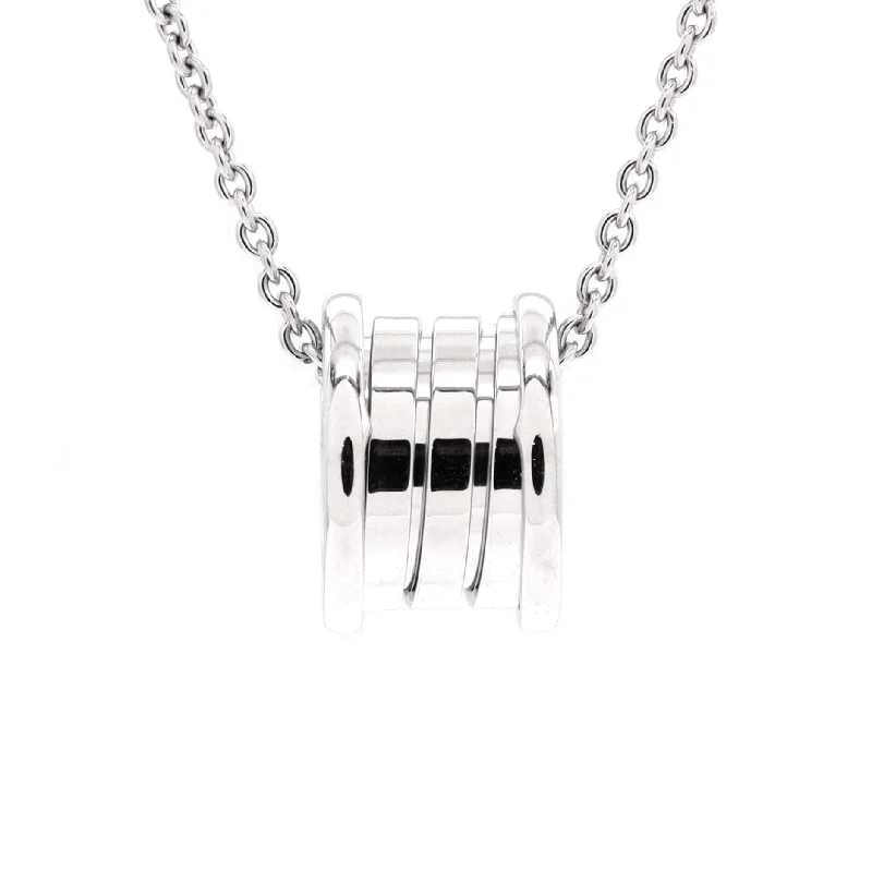 Chic, Trendy, And Affordable Jewelry Sale B.Zero1 Pendant Necklace 18K White Gold