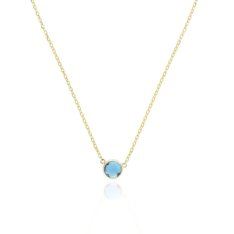 Timeless Jewelry Styles At Wallet-Friendly Prices Blue Topaz Single Bezel Necklace Timeless Jewelry Styles At Wallet-Friendly Prices Blue Topaz Single Bezel Necklace