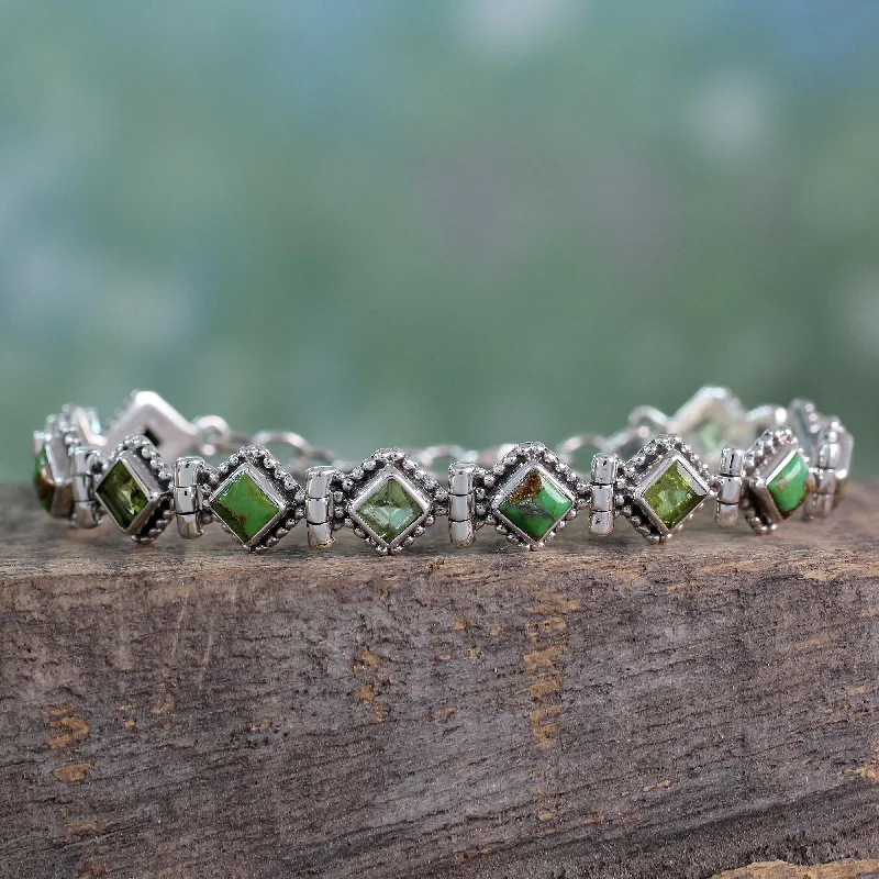Limited-Stock Jewelry Clearance – Grab Your Favorites Now Bollywood Forest Peridot Turquoise & Silver Bracelet Limited-Stock Jewelry Clearance – Grab Your Favorites Now Bollywood Forest Peridot Turquoise & Silver Bracelet