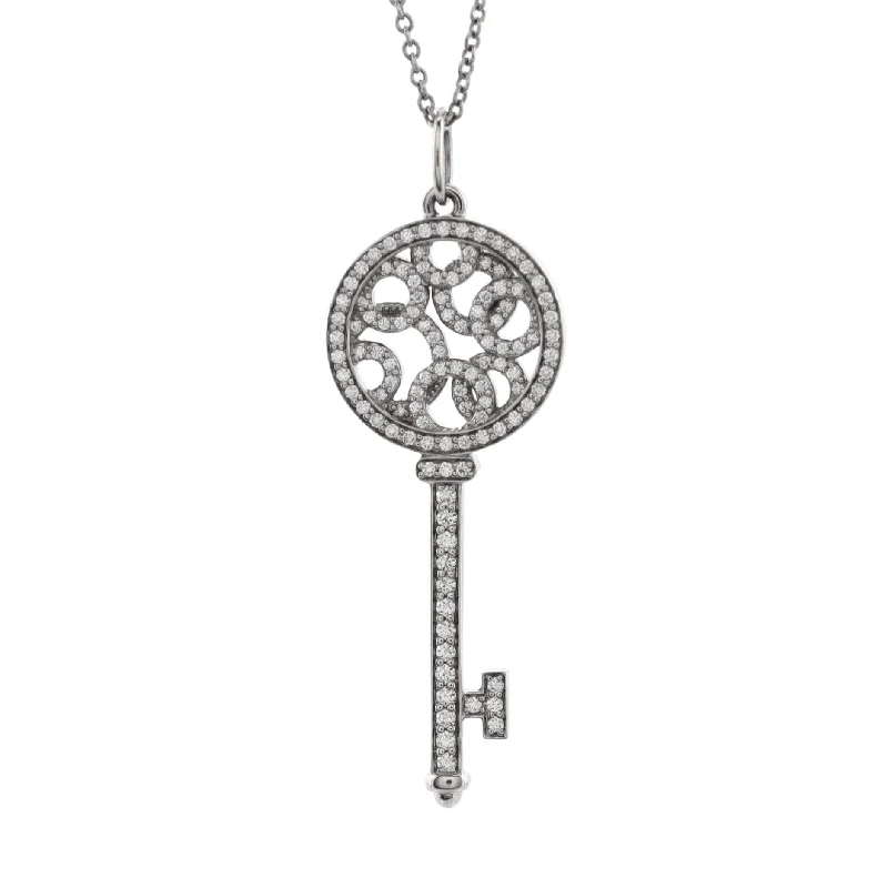 Unmissable Jewelry Sale – Shop Before It's Too Late Bubble Key Pendant Necklace Platinum with Diamonds Large Unmissable Jewelry Sale – Shop Before It's Too Late Bubble Key Pendant Necklace Platinum with Diamonds Large