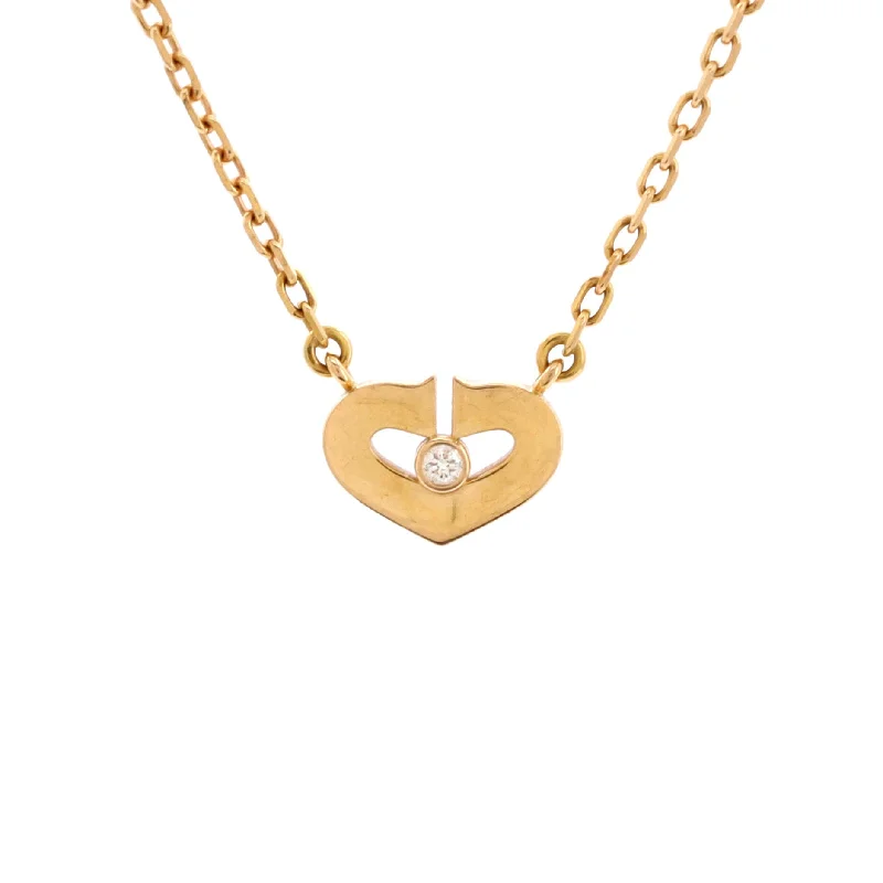 Jewelry Clearance Sale – Final Reductions C Heart de Cartier Pendant Necklace 18K Rose Gold with Diamond XS Jewelry Clearance Sale – Final Reductions C Heart de Cartier Pendant Necklace 18K Rose Gold with Diamond XS