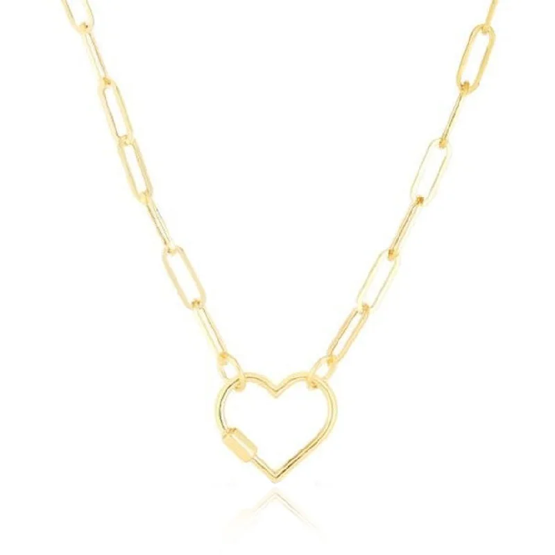Sparkle On A Budget – Fine Jewelry For Less Carabiner Heart Charm Holder Necklace