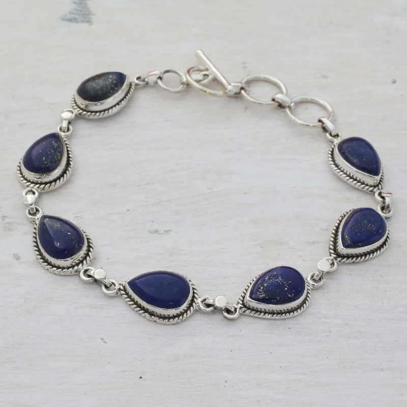 Elegant Jewelry At Unbeatable Offers – Shop Before It's Gone Caressing Rain in Blue Lapis Lazuli & Silver Link Bracelet Elegant Jewelry At Unbeatable Offers – Shop Before It's Gone Caressing Rain in Blue Lapis Lazuli & Silver Link Bracelet