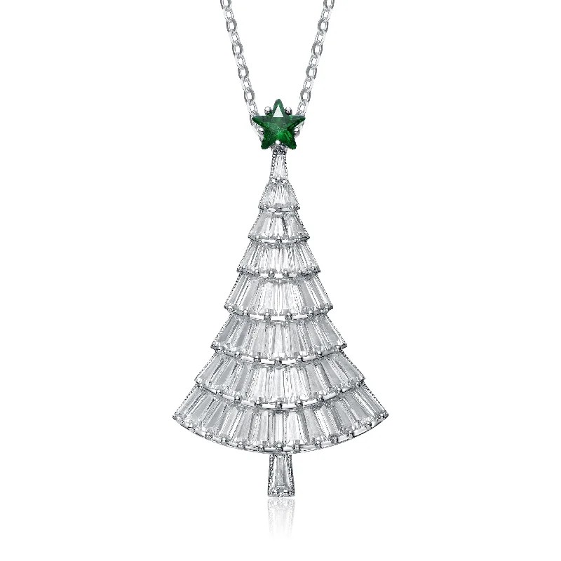 Buy More, Save More On Stunning Jewelry Designs Christmas Tree Cubic Zirconia White And Emerald Green Pendant/brooch Pin Buy More, Save More On Stunning Jewelry Designs Christmas Tree Cubic Zirconia White And Emerald Green Pendant/brooch Pin