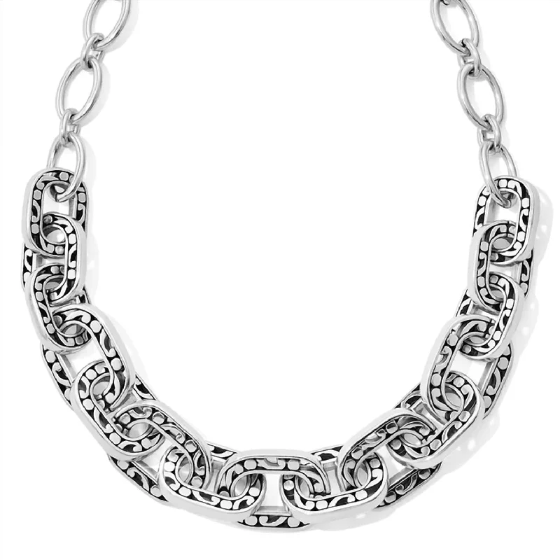 Accessorize For Less – Luxury Jewelry At Affordable Prices Contempo Linx Necklace In Silver Accessorize For Less – Luxury Jewelry At Affordable Prices Contempo Linx Necklace In Silver