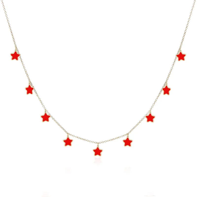 Last Chance To Shop High-End Jewelry At Markdown Prices Coral Star Dangle Necklace