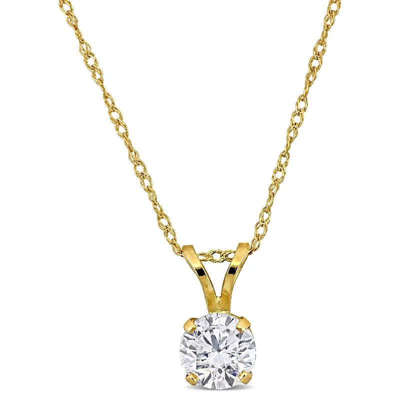 Shop High-Quality Jewelry At Jaw-Dropping Discounts Created Forever 1/2ct TW Lab-Grown Diamond Solitaire Necklace14k Yellow Gold-17 in Shop High-Quality Jewelry At Jaw-Dropping Discounts Created Forever 1/2ct TW Lab-Grown Diamond Solitaire Necklace14k Yellow Gold-17 in