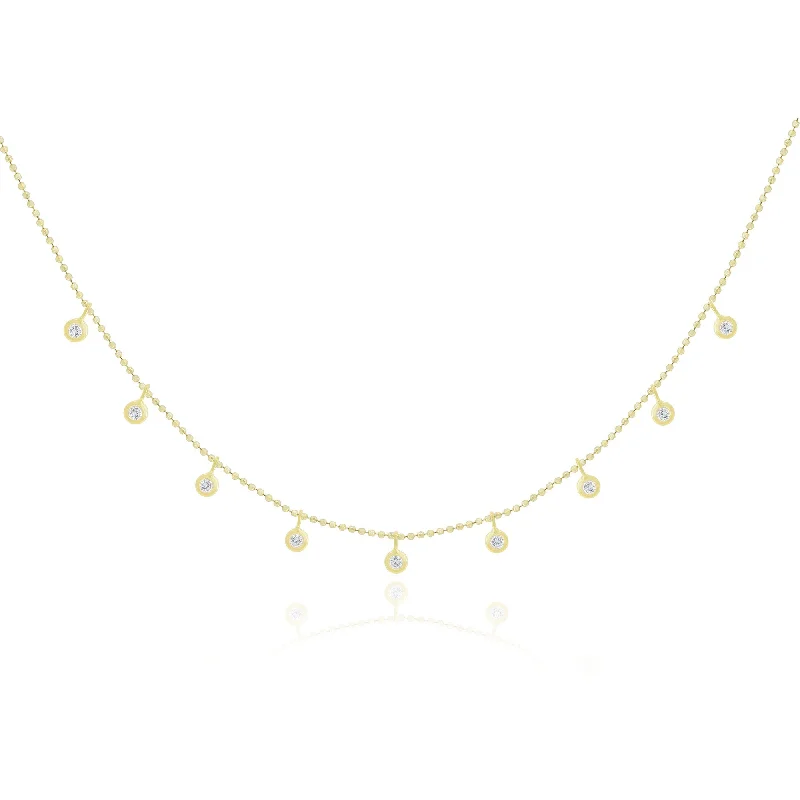 Celebrate Every Occasion With Sparkling Savings Dangle Diamond Bezel Necklace
