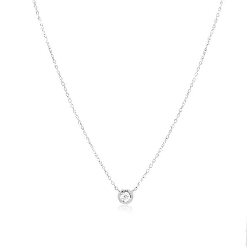 Glamorous Jewelry, Glamorous Deals – Shop Now Diamond Single Bezel Necklace