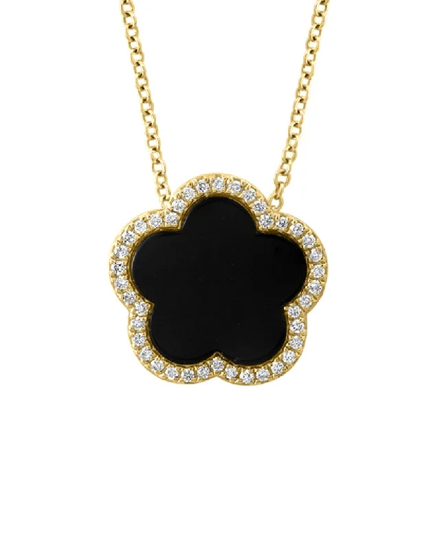 Shop Modern Jewelry Collections With Exclusive Discounts Effy Fine Jewelry 14K 1.66 ct. tw. Diamond & Onyx Necklace Shop Modern Jewelry Collections With Exclusive Discounts Effy Fine Jewelry 14K 1.66 ct. tw. Diamond & Onyx Necklace