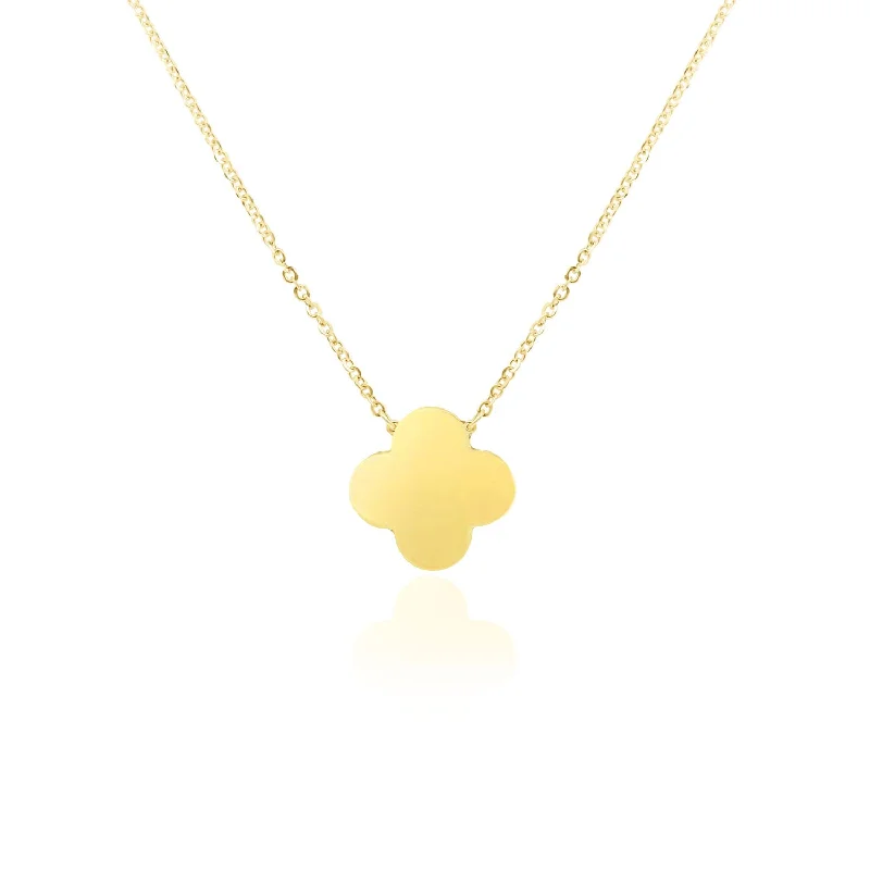 Final Call For Exquisite Jewelry At Reduced Rates Extra Large Gold Single Clover Necklace Final Call For Exquisite Jewelry At Reduced Rates Extra Large Gold Single Clover Necklace