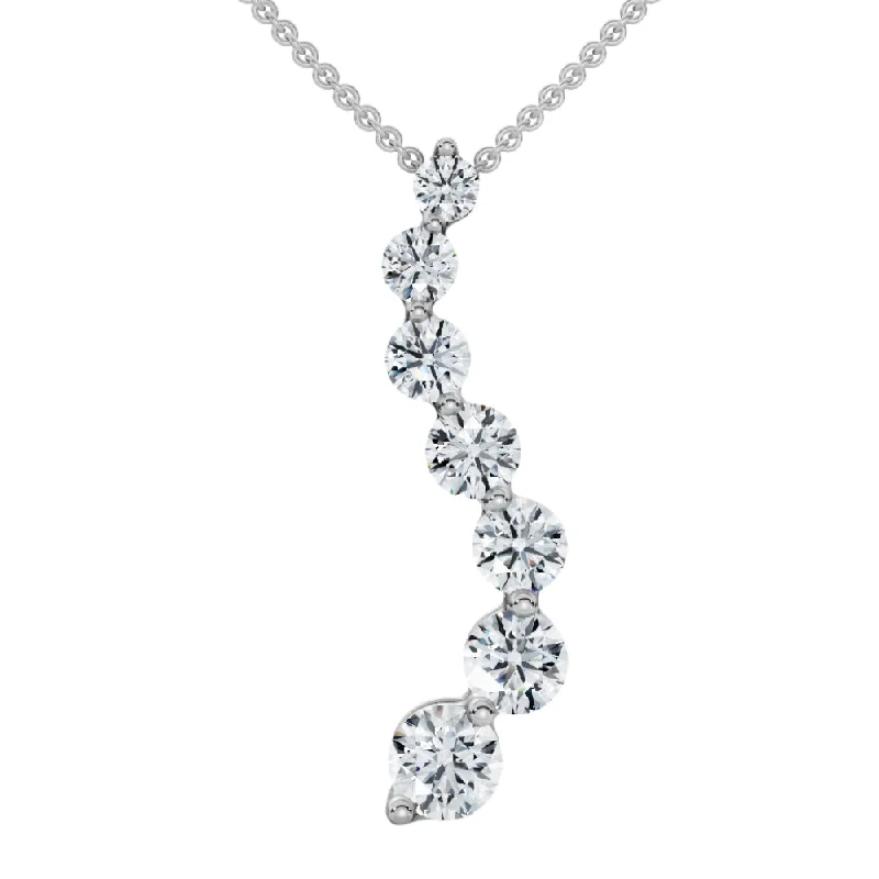 Once-A-Year Jewelry Sale – Grab Your Favorites Now F/VS 3Ct Diamond Journey Pendant Gold Women's Necklace Lab Grown Once-A-Year Jewelry Sale – Grab Your Favorites Now F/VS 3Ct Diamond Journey Pendant Gold Women's Necklace Lab Grown