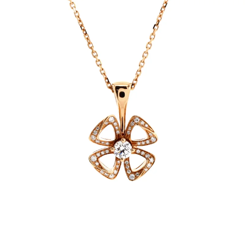 Shop Handcrafted Jewelry At Special Promotional Rates Fiorever Pendant Necklace 18K Rose Gold with Diamonds Shop Handcrafted Jewelry At Special Promotional Rates Fiorever Pendant Necklace 18K Rose Gold with Diamonds