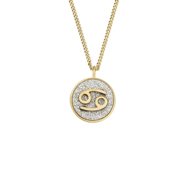 Luxury Jewelry Without The Luxury Price Tag Fossil Women's Zodiac Cancer Silver Paper Glitz Pendant Necklace Luxury Jewelry Without The Luxury Price Tag Fossil Women's Zodiac Cancer Silver Paper Glitz Pendant Necklace