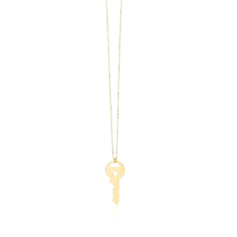 Elegant Jewelry, Affordable Luxury – Shop Now Gold Key Heart Necklace