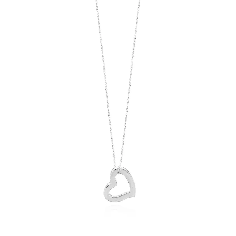 Delicate Crystal Jewelry For Sophisticated Charm Gold Open Heart Necklace