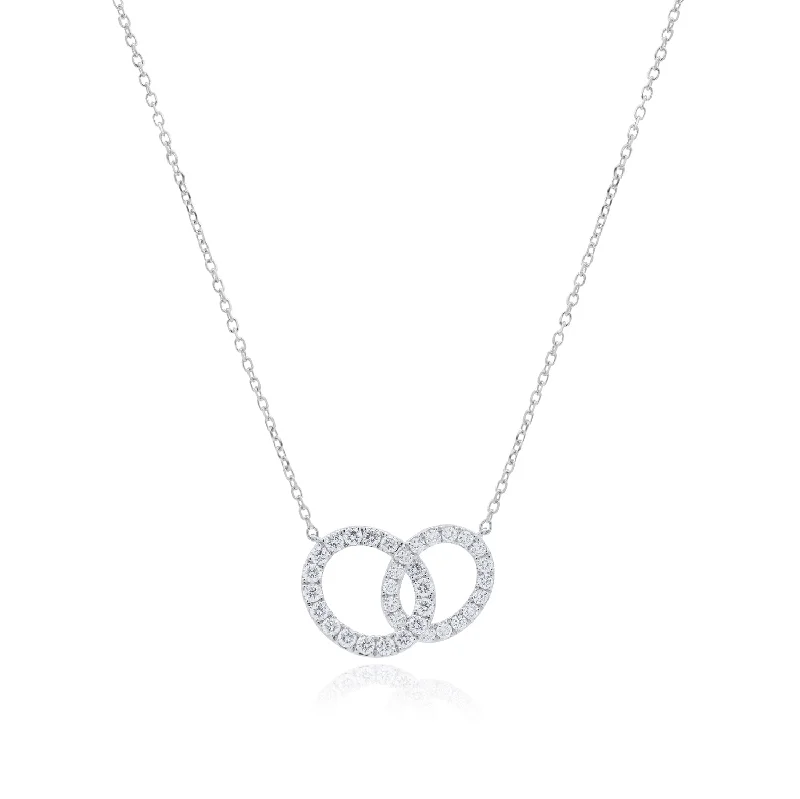Luxury Jewelry At Unbeatable Discounts Interlocking Diamond Necklace