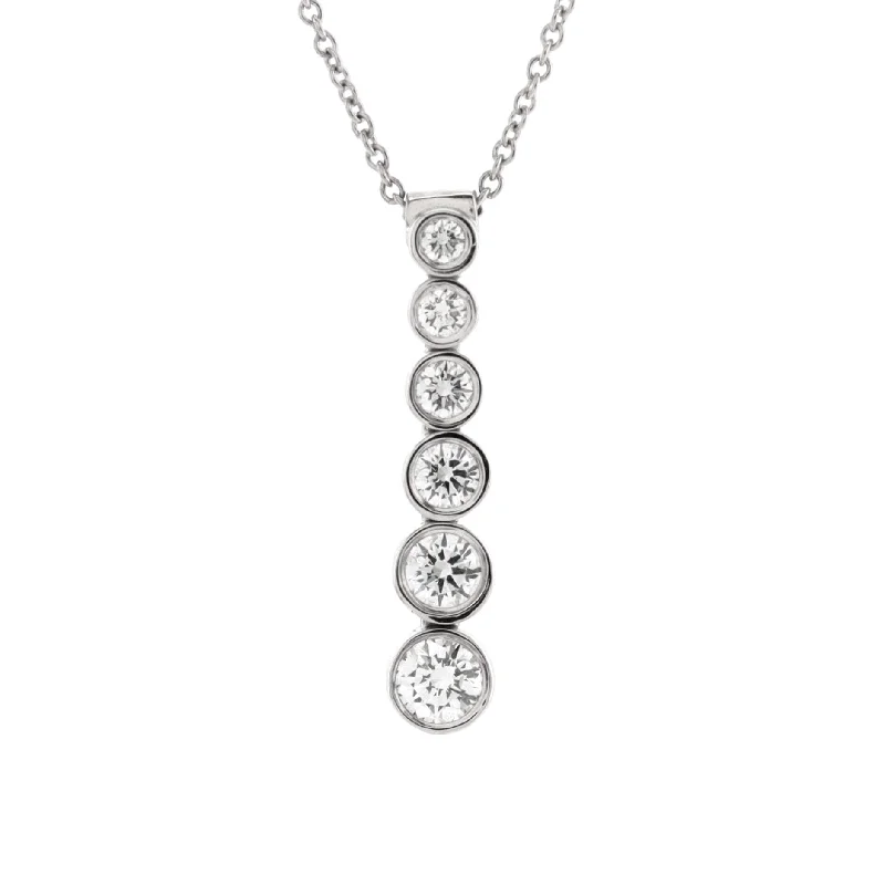 Jewelry Clearance – Final Chance To Save Big Jazz Graduated Drop Pendant Necklace Platinum and Diamonds Jewelry Clearance – Final Chance To Save Big Jazz Graduated Drop Pendant Necklace Platinum and Diamonds