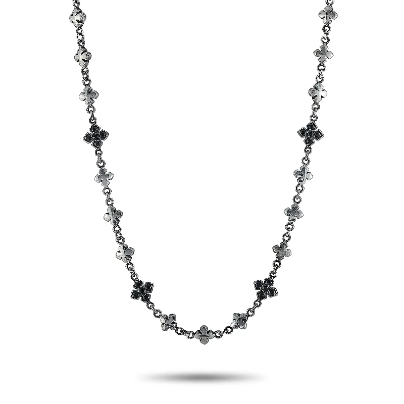Exclusive Jewelry Bundles At Discounted Rates King Baby Sterling Silver and Black Cubic Zirconia MB Cross Necklace Exclusive Jewelry Bundles At Discounted Rates King Baby Sterling Silver and Black Cubic Zirconia MB Cross Necklace