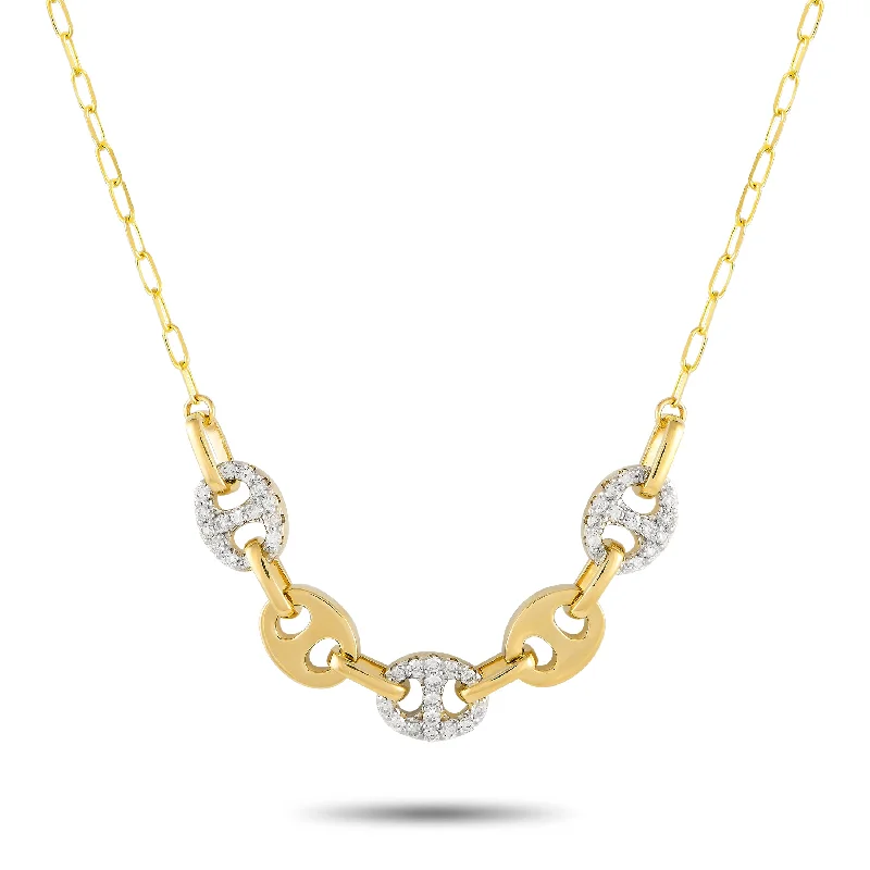 Luxury Handcrafted Jewelry For Elegant Looks LB Exclusive 14K Yellow Gold 0.50ct Diamond Necklace NK01457-Y Luxury Handcrafted Jewelry For Elegant Looks LB Exclusive 14K Yellow Gold 0.50ct Diamond Necklace NK01457-Y