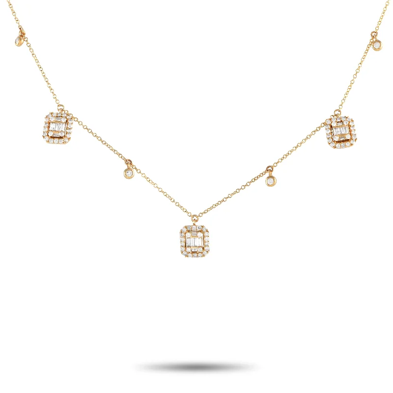 Flash Sale On Elegant Jewelry – Don't Miss Out LB Exclusive 14K Yellow Gold 0.58ct Diamond Cushion Cluster Necklace PN14842 Flash Sale On Elegant Jewelry – Don't Miss Out LB Exclusive 14K Yellow Gold 0.58ct Diamond Cushion Cluster Necklace PN14842