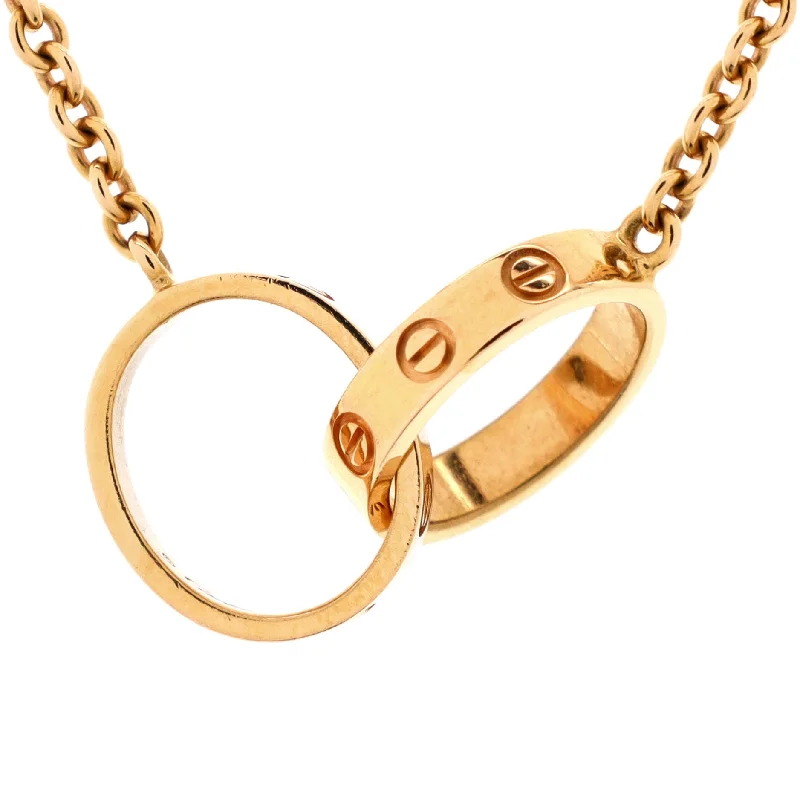 Breathtaking Jewelry, Breathtaking Prices Love Interlocking Necklace 18K Rose Gold