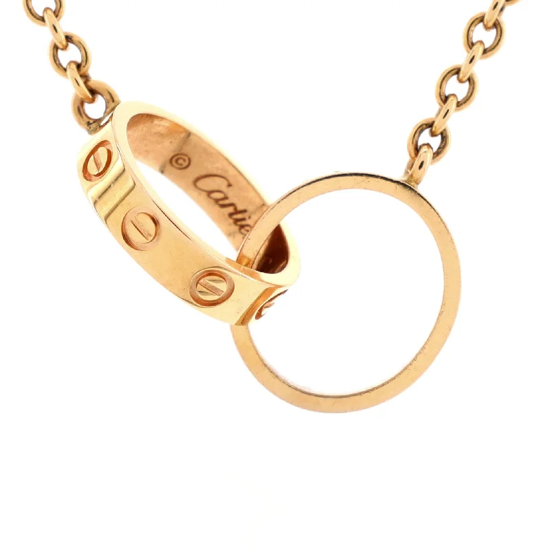 Luxury Jewelry Without The Luxury Price Tag Love Interlocking Necklace 18K Rose Gold Luxury Jewelry Without The Luxury Price Tag Love Interlocking Necklace 18K Rose Gold