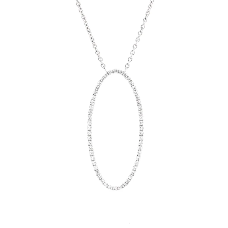Special Sale On Handcrafted Jewelry – Shop Today Metro Oval Pendant Necklace 18K White Gold and Diamonds Special Sale On Handcrafted Jewelry – Shop Today Metro Oval Pendant Necklace 18K White Gold and Diamonds