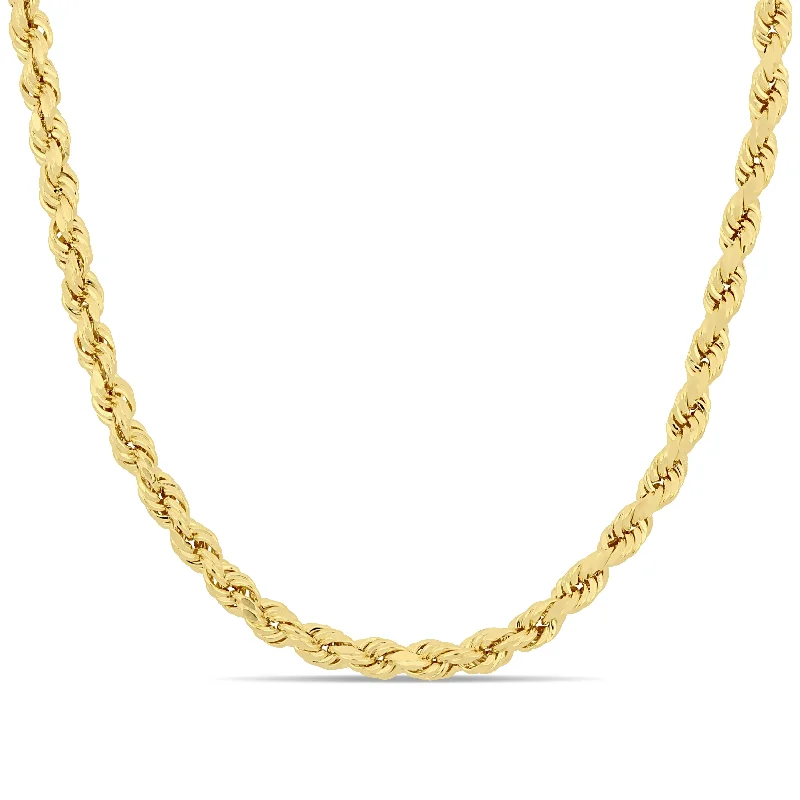 Personalized Jewelry At Special Discount Rates Mimi & Max 18 Inch Rope Chain Necklace in 14k Yellow Gold (4mm) Personalized Jewelry At Special Discount Rates Mimi & Max 18 Inch Rope Chain Necklace in 14k Yellow Gold (4mm)