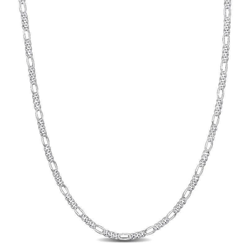 Fashion-Forward Geometric Jewelry For Contemporary Style Mimi & Max 2.2mm Figaro Chain Necklace in Sterling Silver Fashion-Forward Geometric Jewelry For Contemporary Style Mimi & Max 2.2mm Figaro Chain Necklace in Sterling Silver
