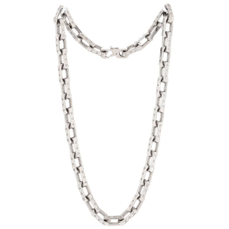 Affordable Elegance – Special Jewelry Sale Now Live Monogram Chain Necklace Metal