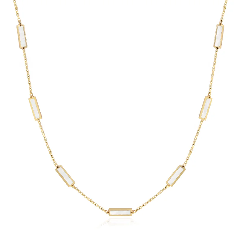 Personalized Jewelry Sale – Unique Pieces At Great Prices Mother of Pearl Bar Chain Necklace Personalized Jewelry Sale – Unique Pieces At Great Prices Mother of Pearl Bar Chain Necklace