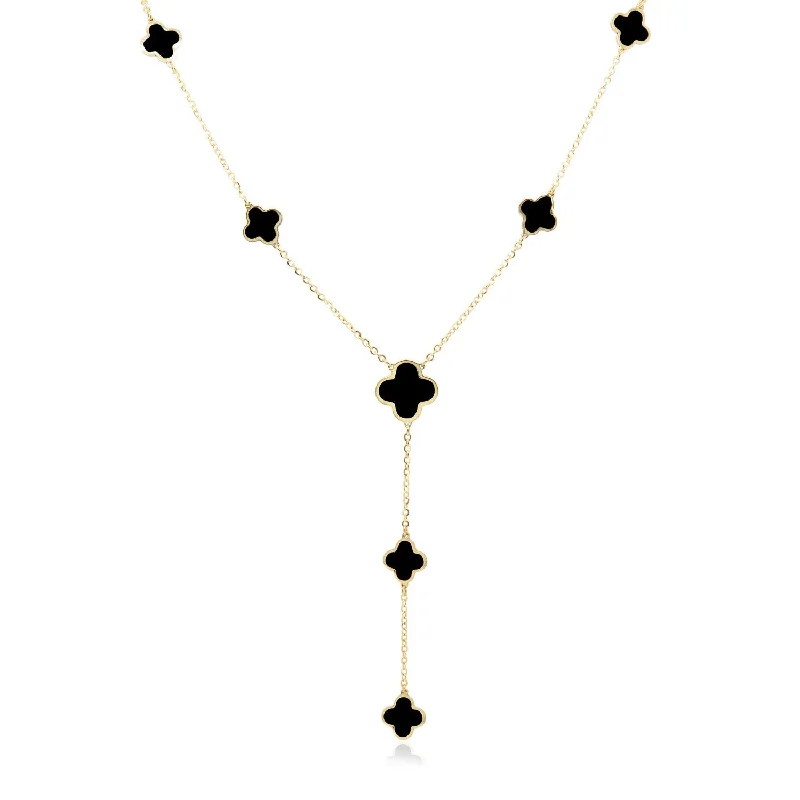 Exclusive Gemstone Jewelry Markdowns – Shop Now Onyx Clover Station Lariat Necklace Exclusive Gemstone Jewelry Markdowns – Shop Now Onyx Clover Station Lariat Necklace