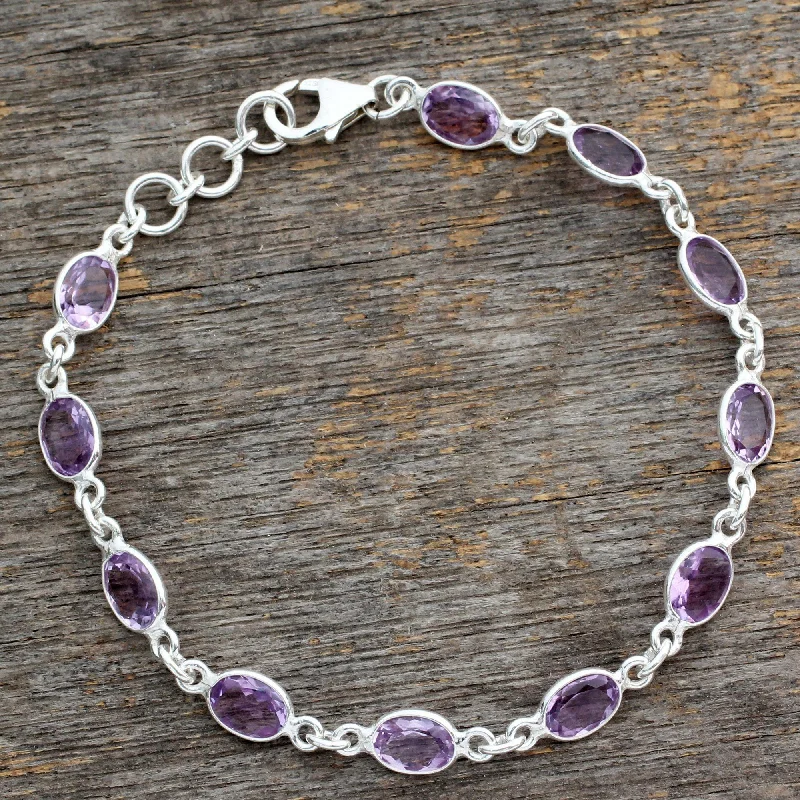 Limited Stock On Premium Jewelry At Low Prices Oval Amethyst Tennis Bracelet